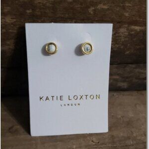 Katie Loxton Gold PLATED Women's Earrings Pierced NEW OLD STOCK